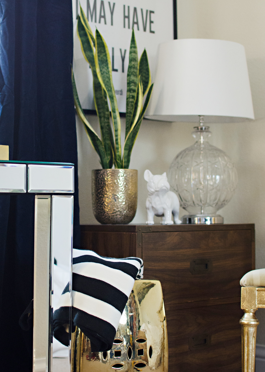 Navy Velvet Curtains // brittanyMakes