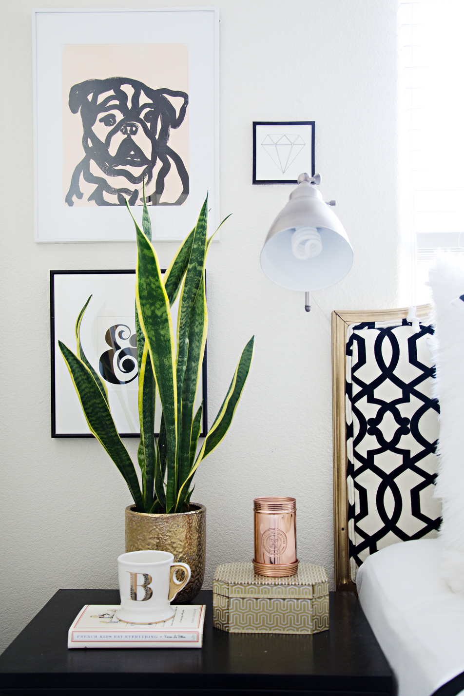 bedside lighting with an accordion sconce | brittanyMakes