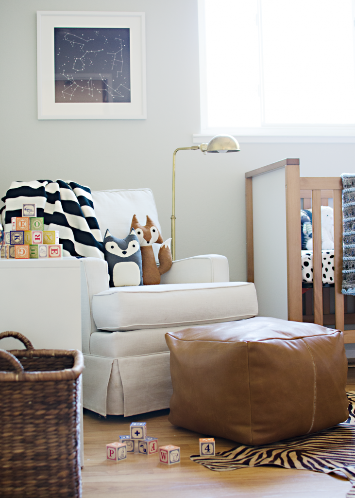 DIY leather pouf/ottoman | brittanyMakes