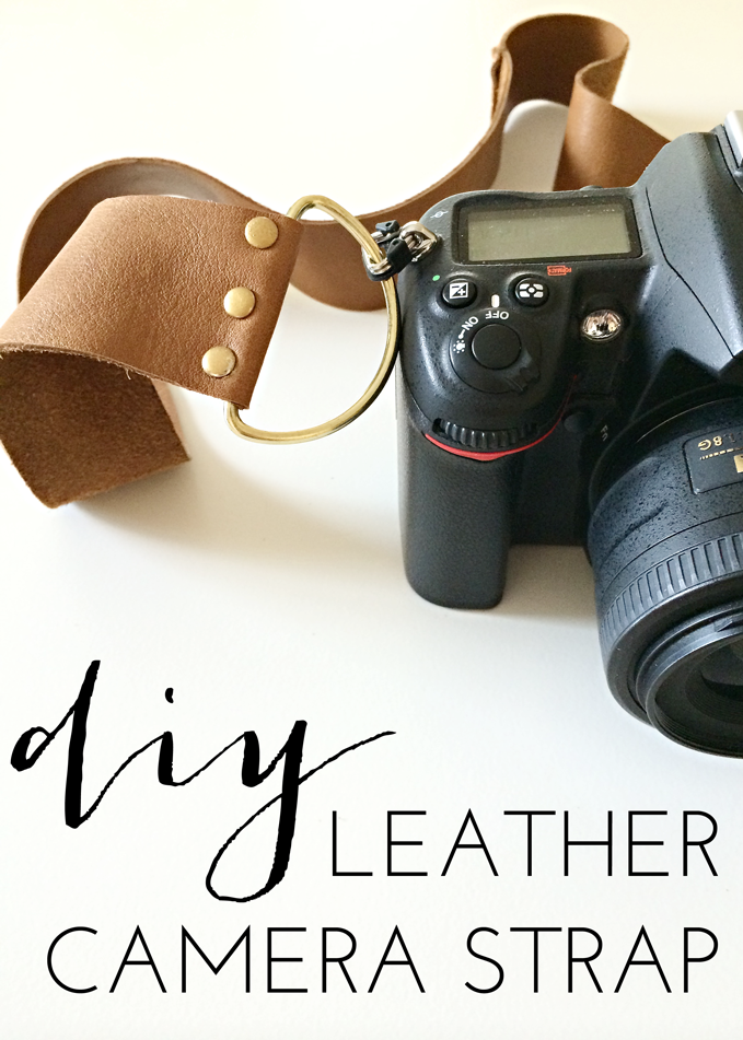 DIY Camera Strap from Scrap Leather | brittanyMakes for 6th Street Design School