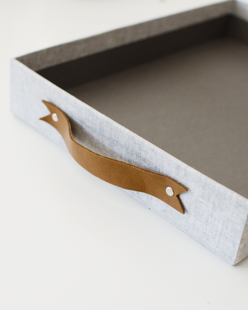 MAKE THIS // DIY Leather Handle Tray | brittanyMakes