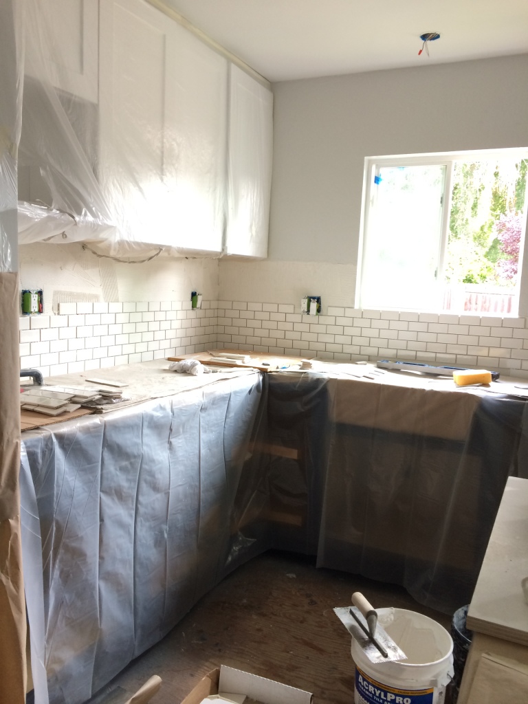 subway tile installation // brittanyMakes