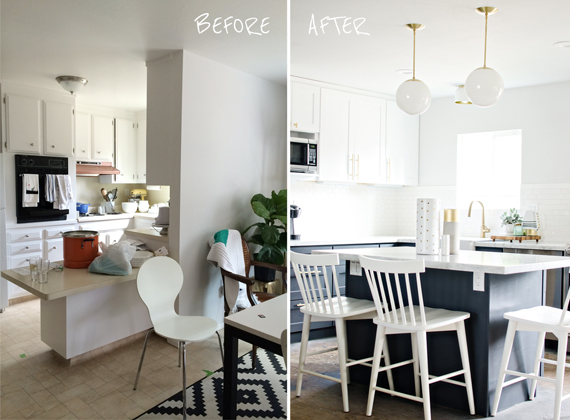 Kitchen makeover before & after // brittanyMakes