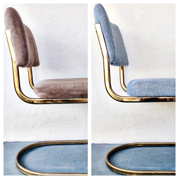 Brass Dining Chairs - Before & After // brittanyMakes