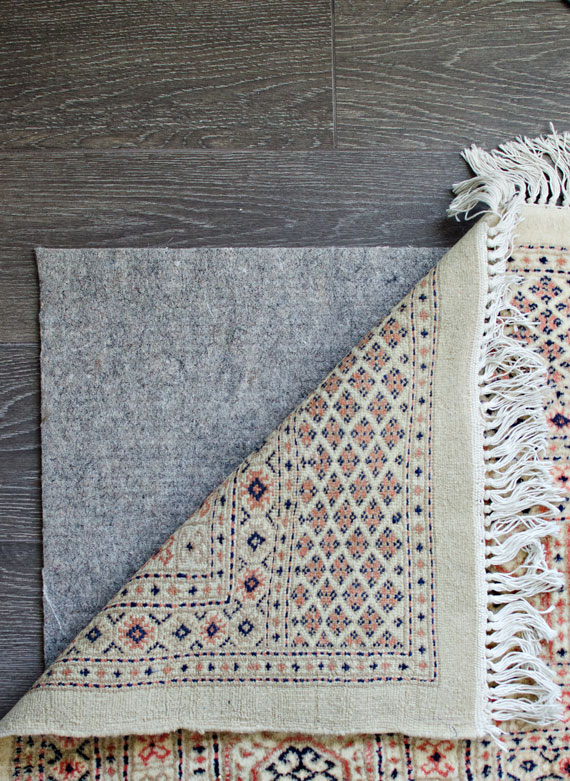 Vintage pink & cream rug // brittanyMakes