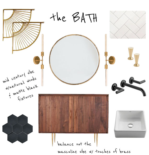 Mid Century Bathroom | brittanyMakes