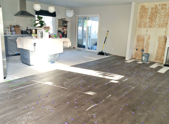 wood tile flooring | brittanyMakes