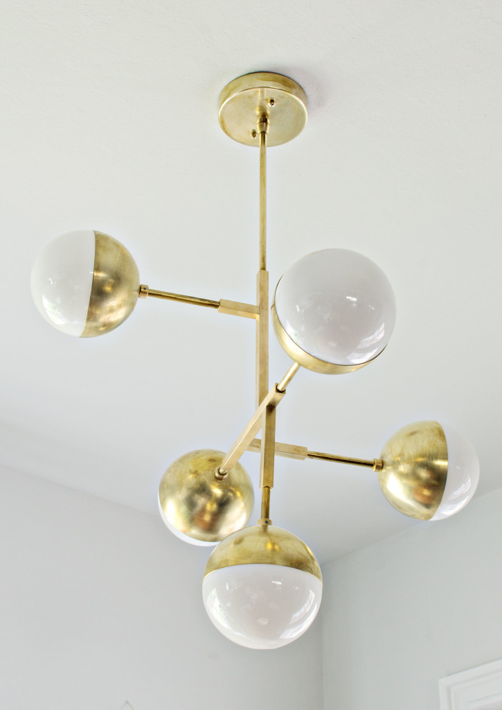 Lucent Lightshop Brass Globe Chandelier | brittanyMakes