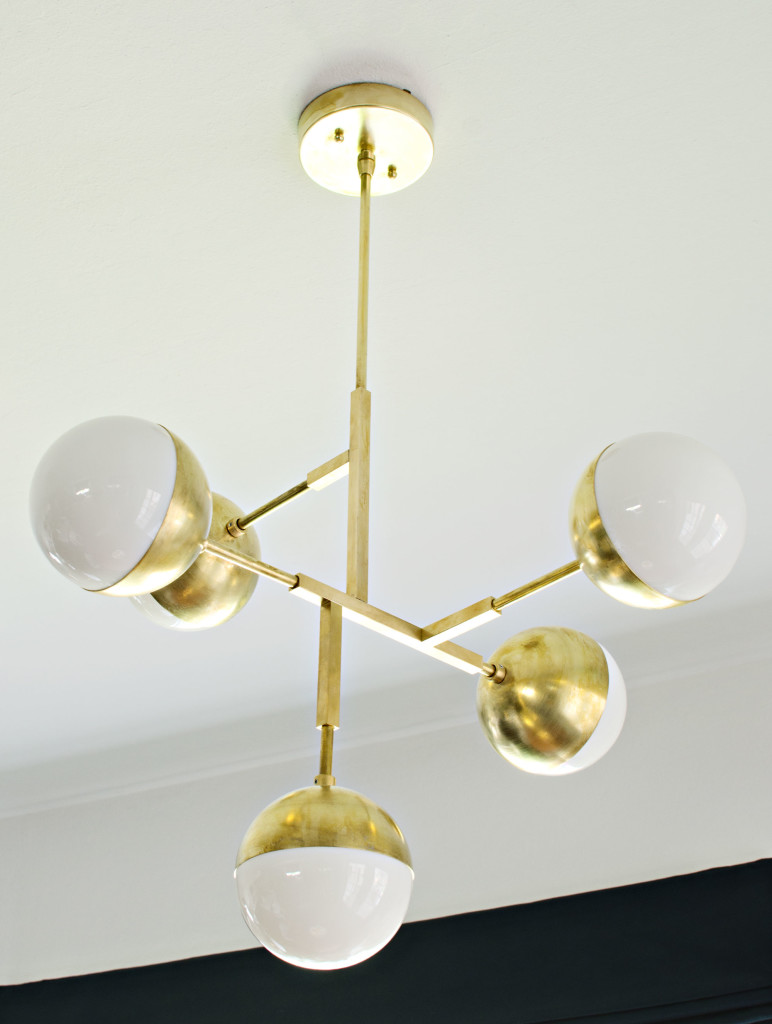 Lucent Lightshop Brass Globe Chandelier | brittanyMakes