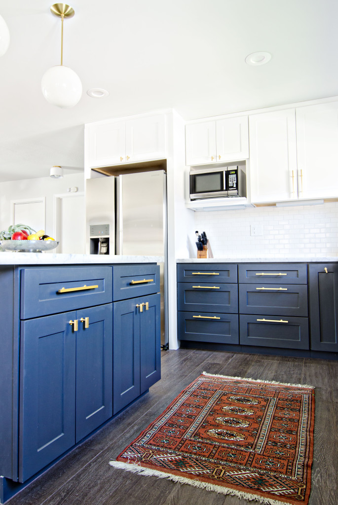 navy & white kitchen reveal | brittanyMakes