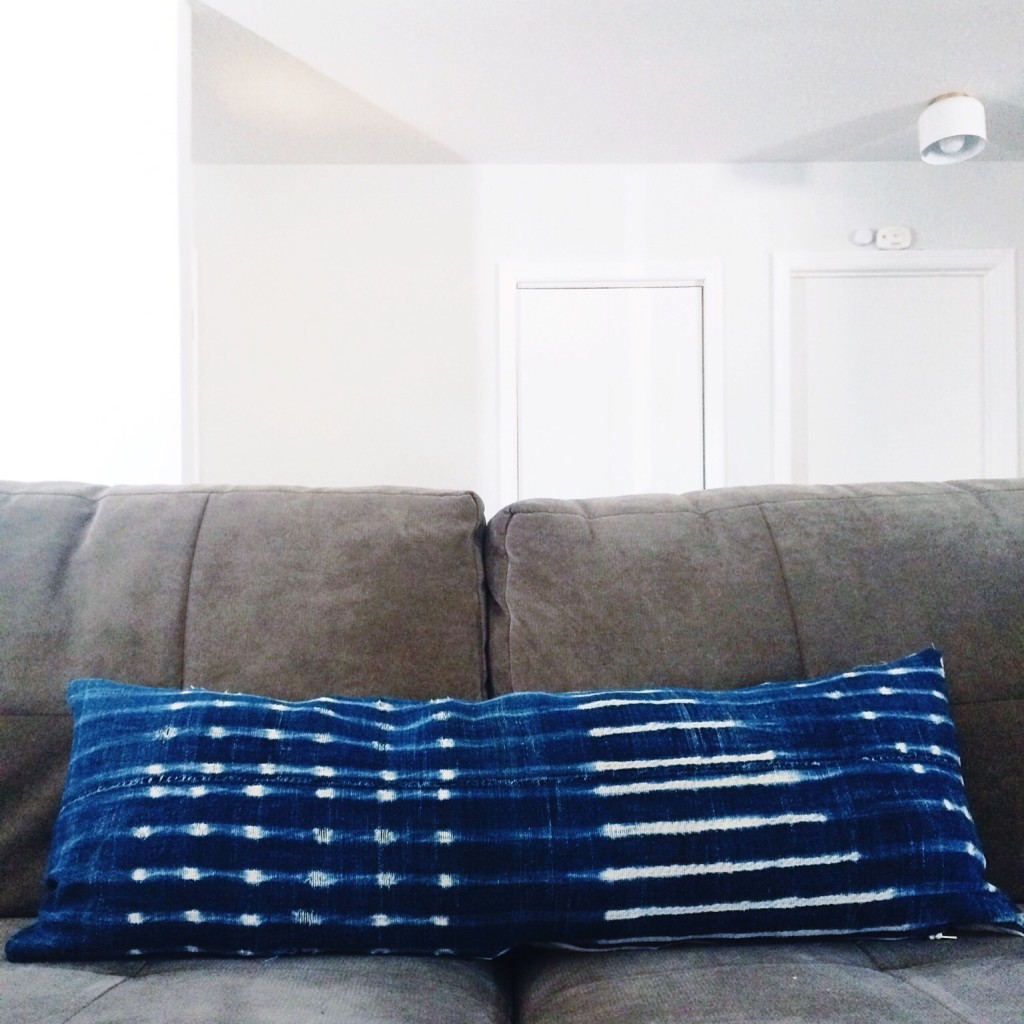 Vintage African Indigo pillow