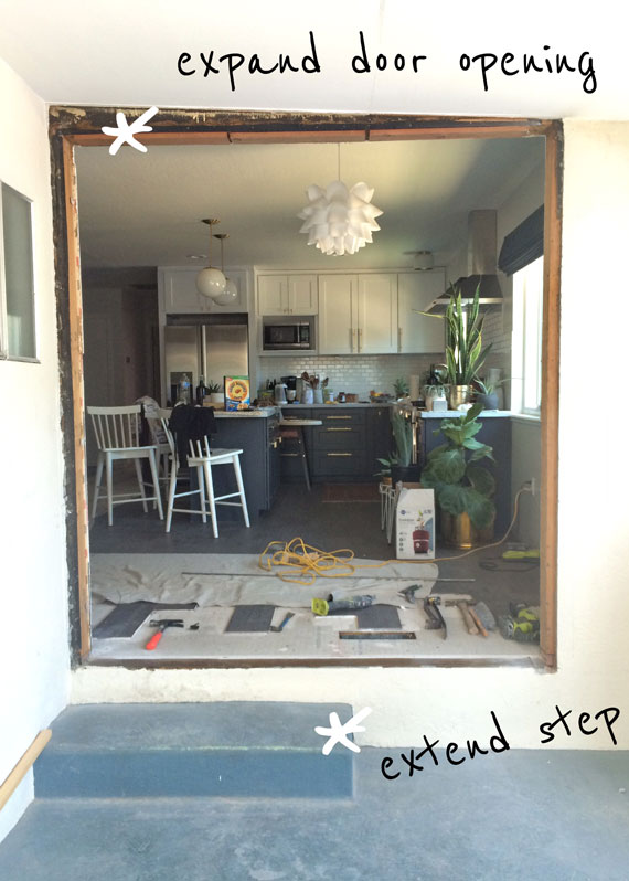 Sunroom-door-&-step