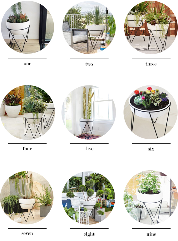 West Elm Chevron Planter - 9 variations // brittanyMakes