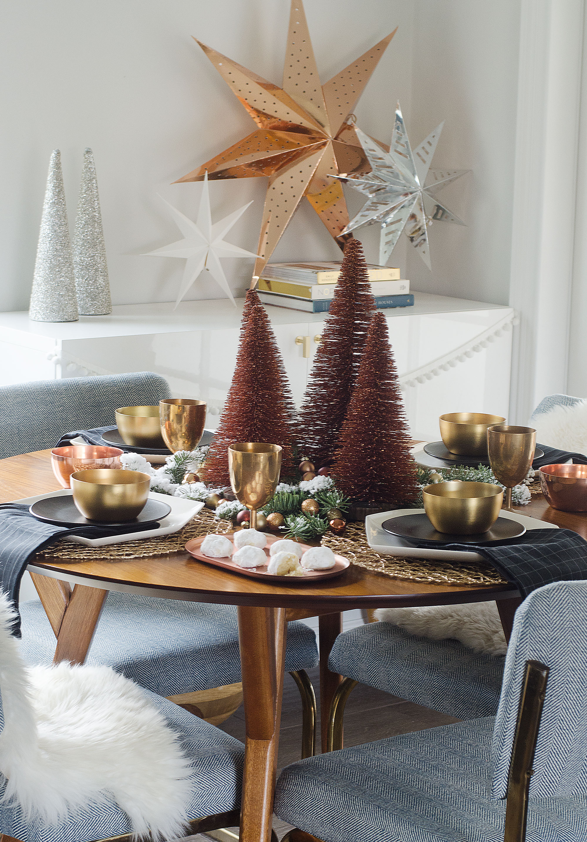 Copper & gold table setting // brittanyMakes