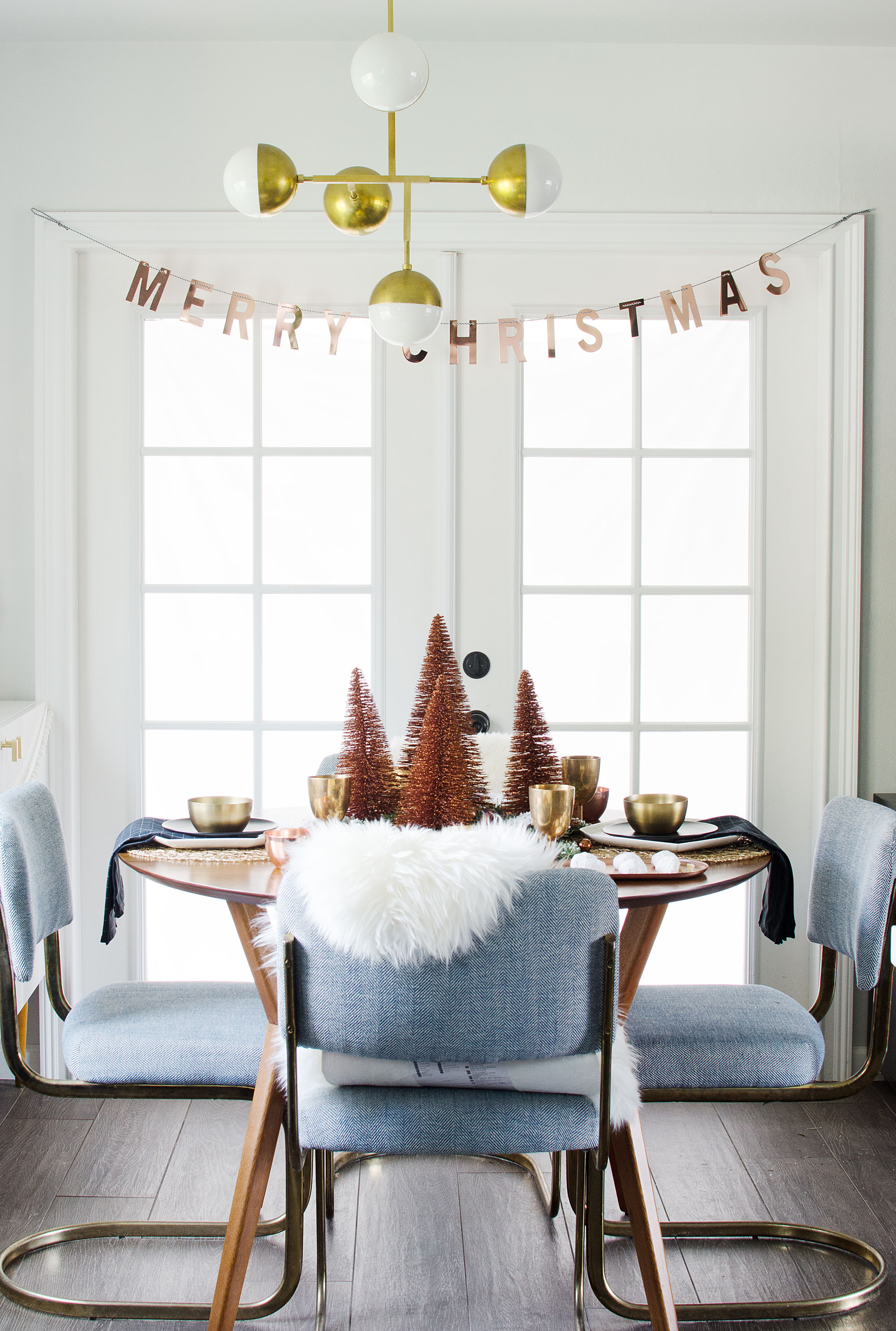 Copper & gold table setting // brittanyMakes