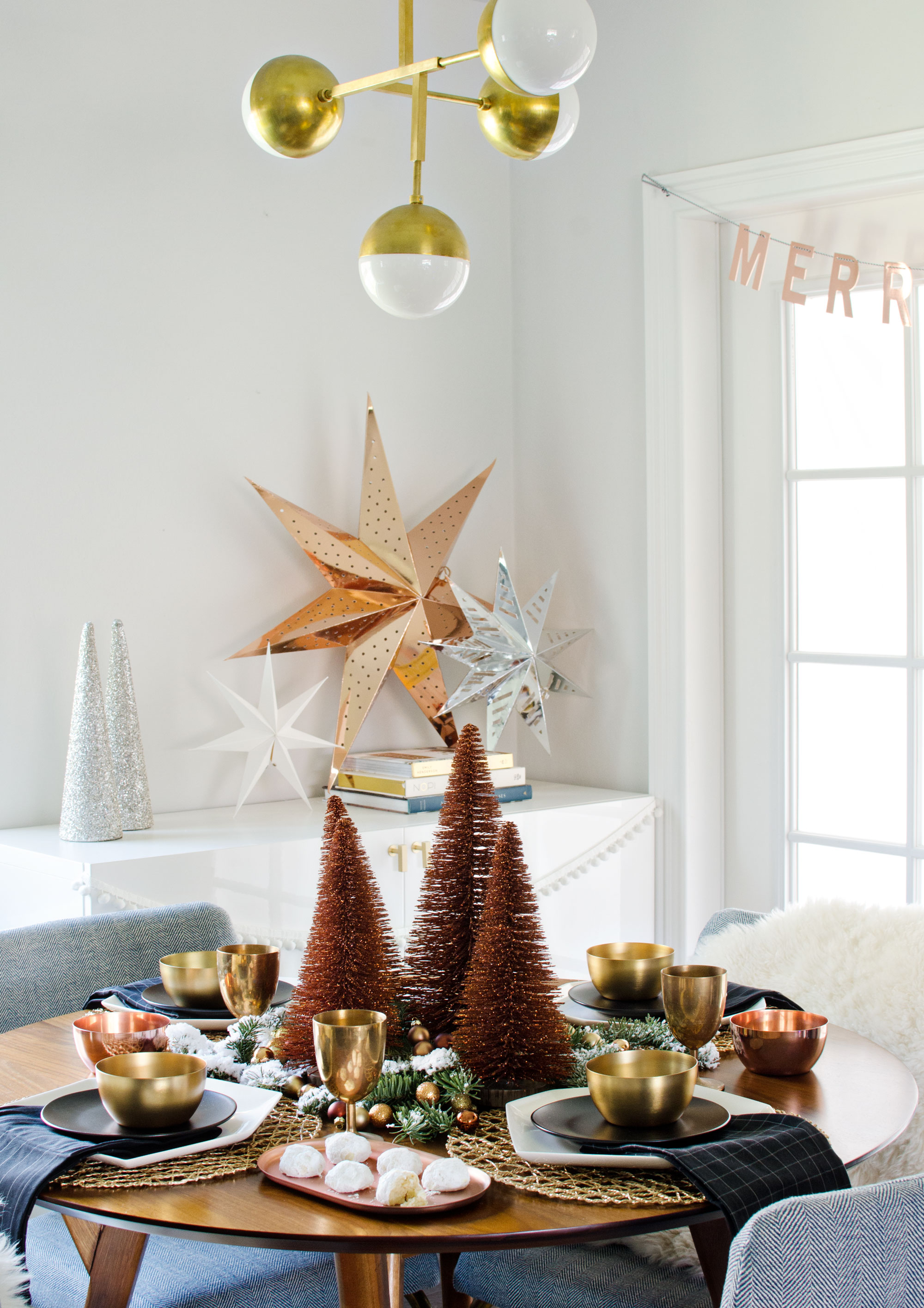 Copper & gold table setting // brittanyMakes