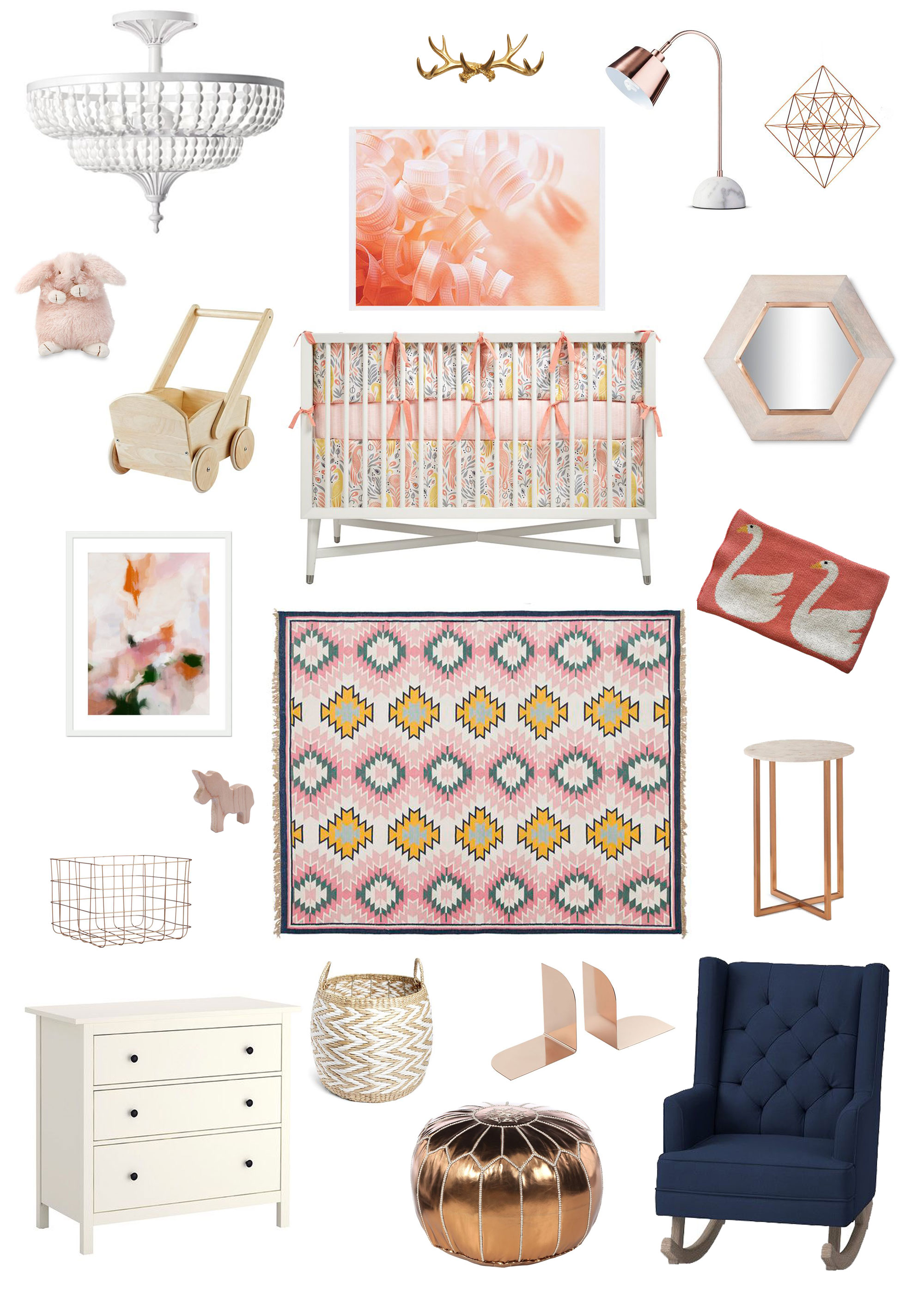 Peachy Nursery Mood Board // brittanyMakes