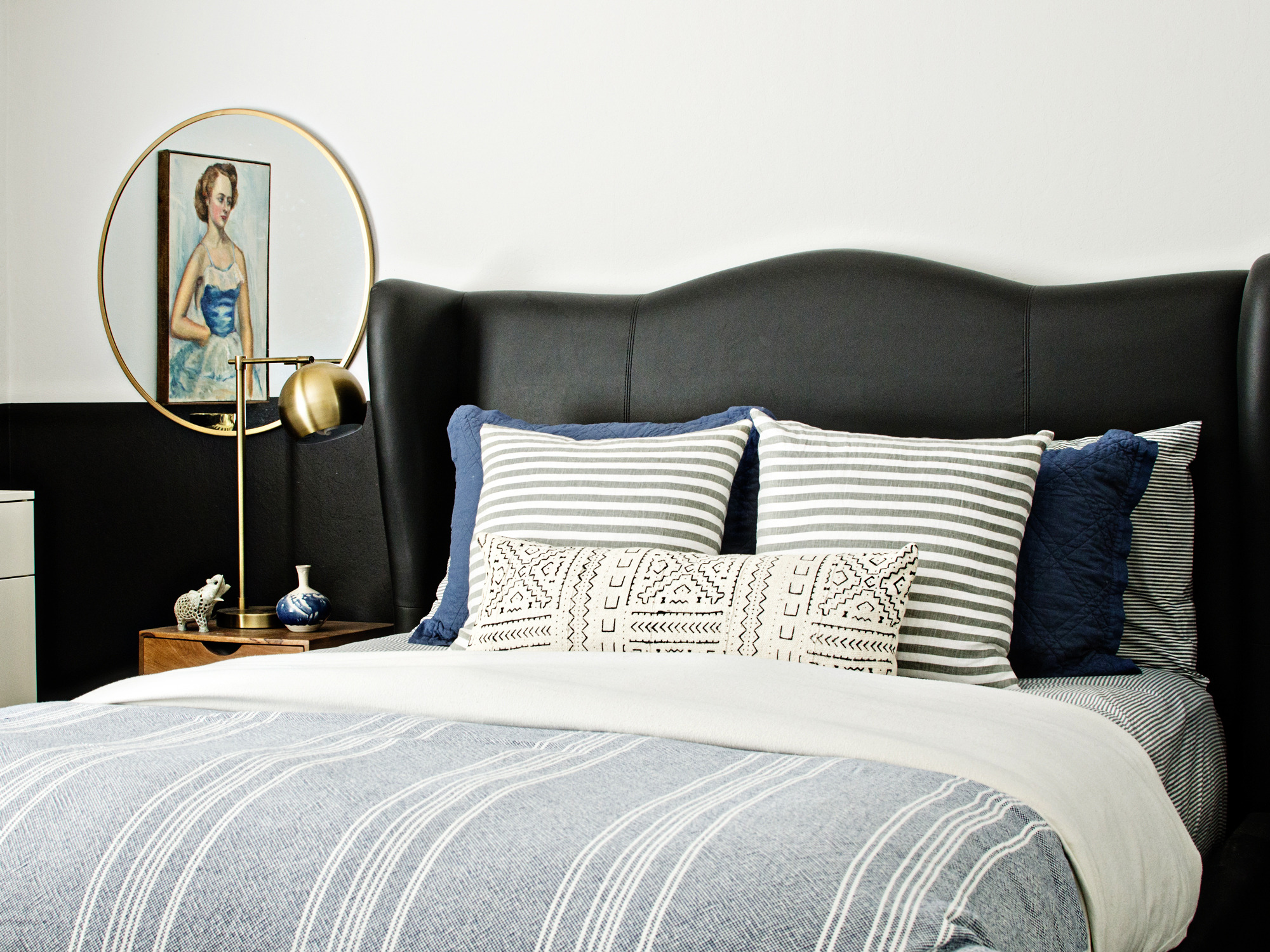 Navy & black bedroom // brittanyMakes