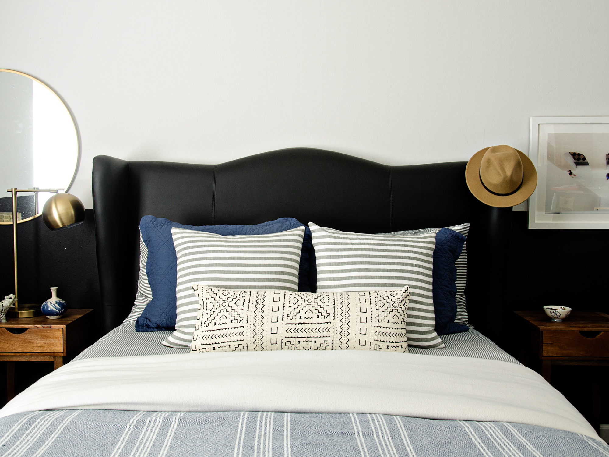 Navy & black bedroom // brittanyMakes