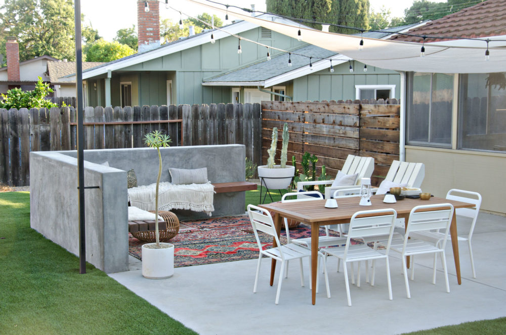 Modern California Backyard Patio Reveal | brittanyMakes