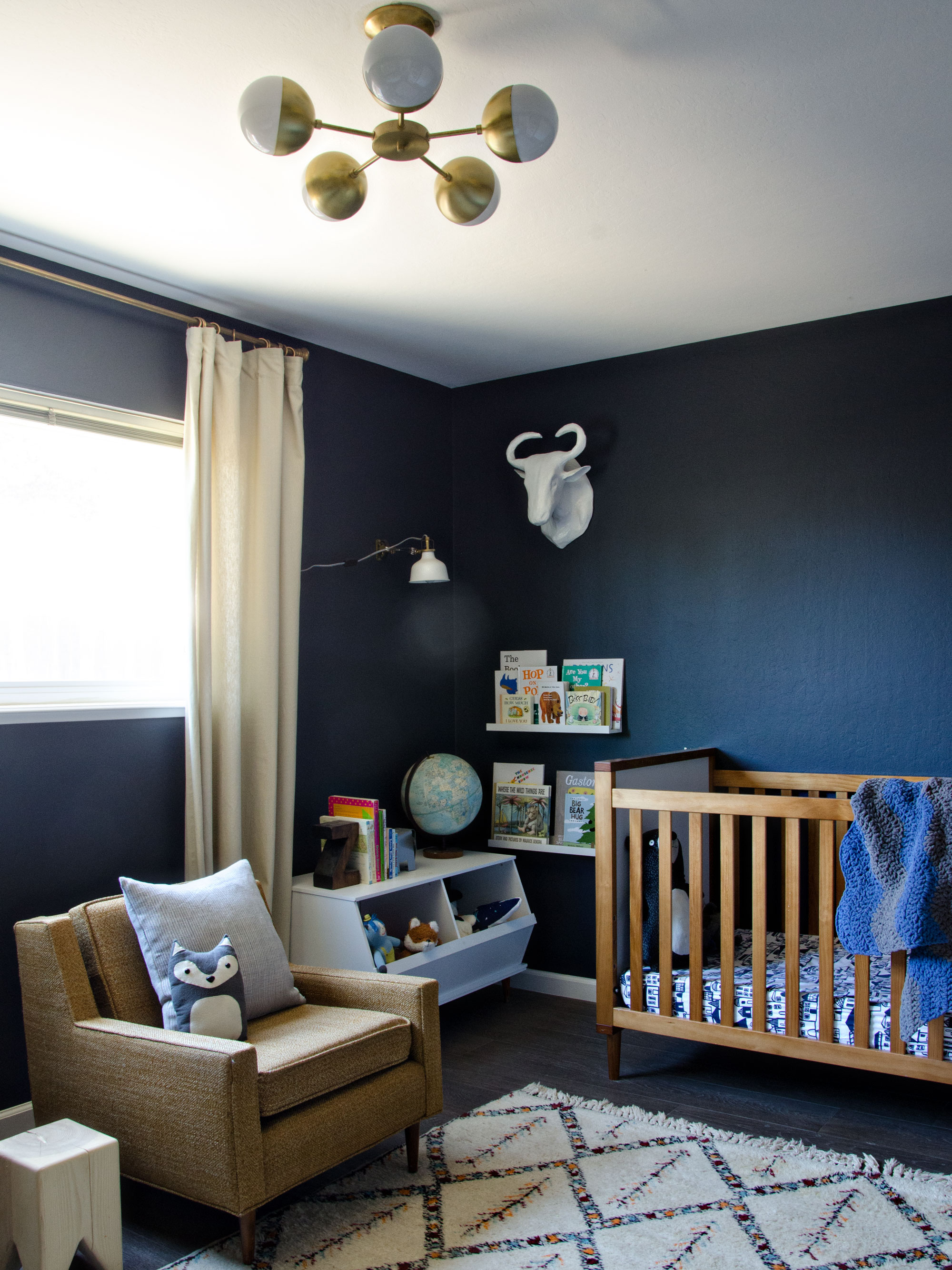 Modern neutral navy boy nursery | brittanyMakes