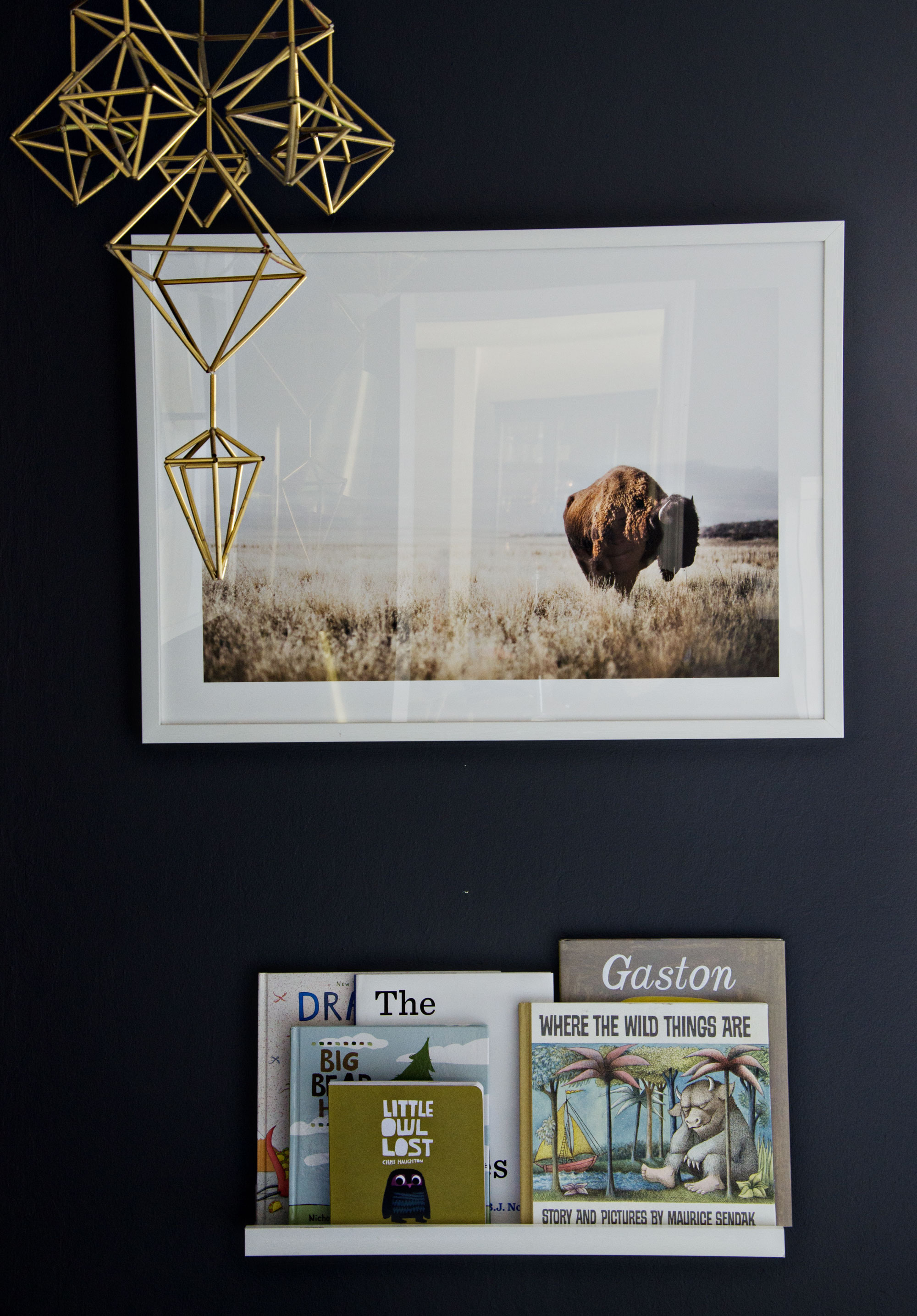 Vintage inspired nursery with buffalo prints framed by Framebridge | brittanyMakes