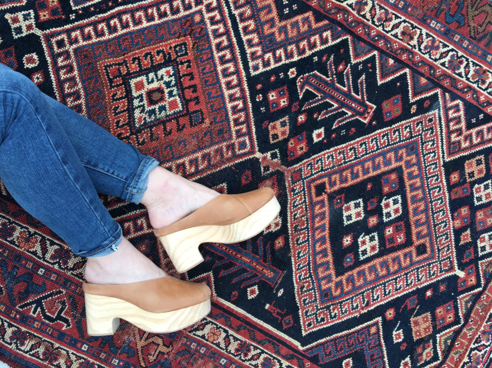 Free People shoes & The Vintage Rug Shop