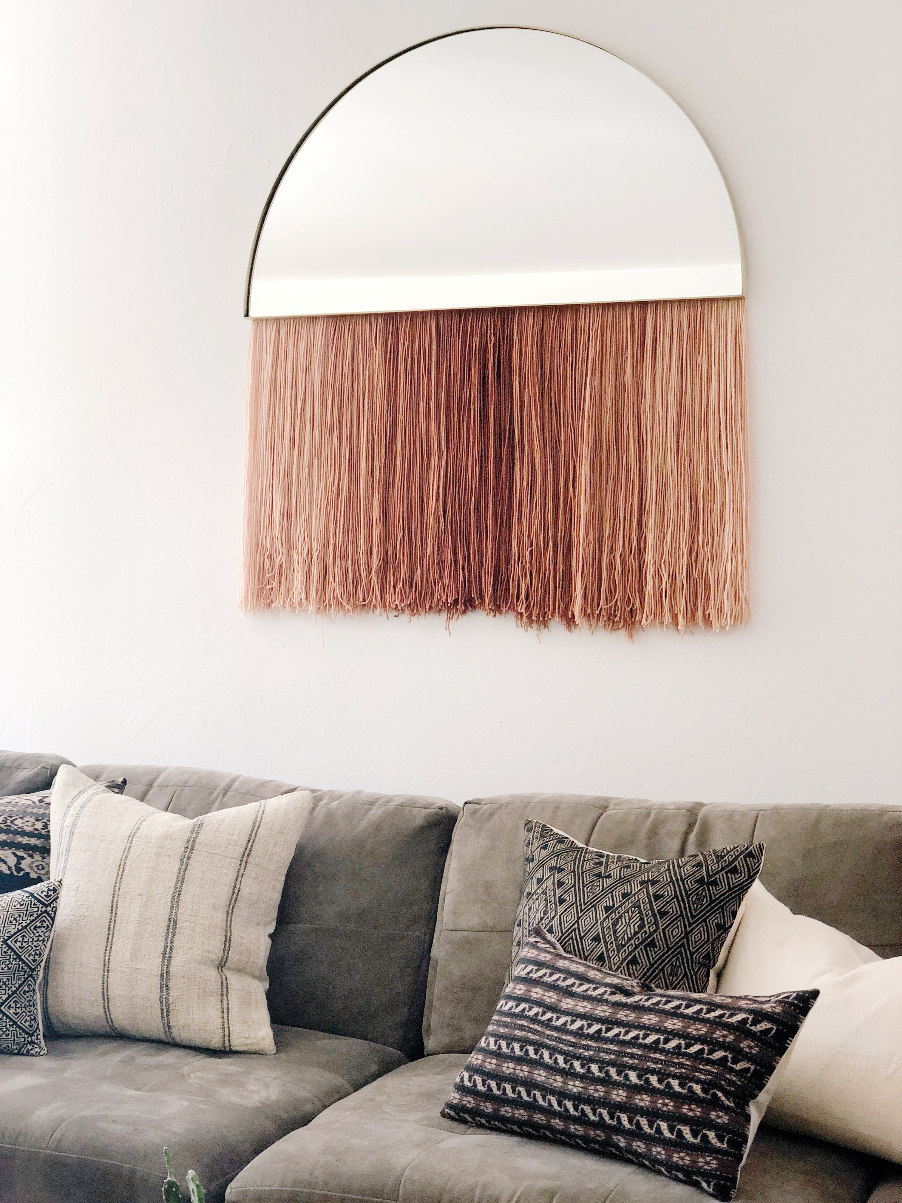 Mirror Fringe Wall Hanging