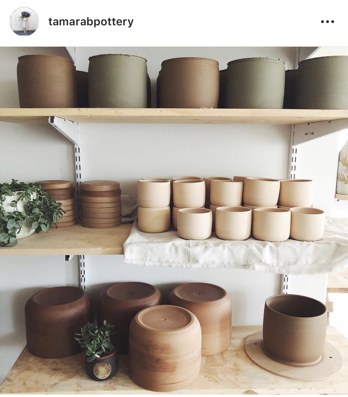 Tamara B Pottery Instagram